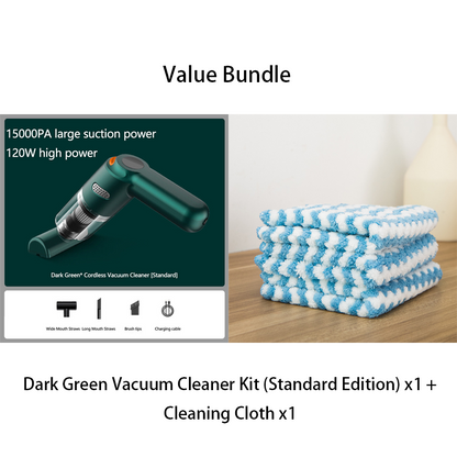 ⏰Cordless Car Vacuum – 10000Pa Suction & 4000mAh Battery 🚗