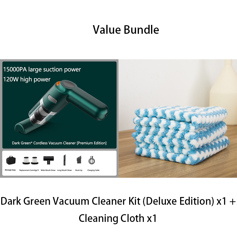 ⏰Cordless Car Vacuum – 10000Pa Suction & 4000mAh Battery 🚗