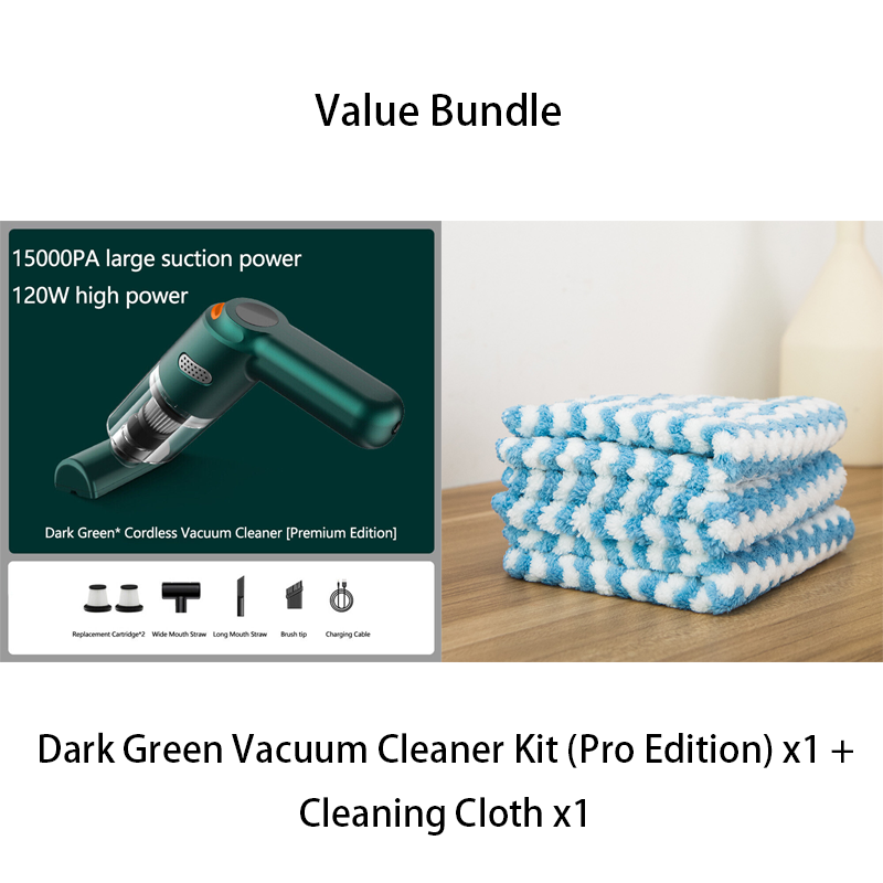 ⏰Cordless Car Vacuum – 10000Pa Suction & 4000mAh Battery 🚗