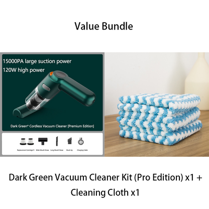 ⏰Cordless Car Vacuum – 10000Pa Suction & 4000mAh Battery 🚗