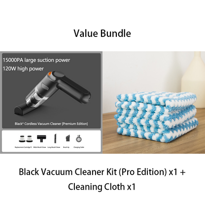 ⏰Cordless Car Vacuum – 10000Pa Suction & 4000mAh Battery 🚗
