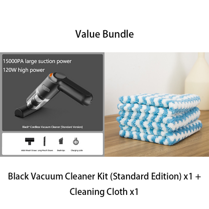 ⏰Cordless Car Vacuum – 10000Pa Suction & 4000mAh Battery 🚗
