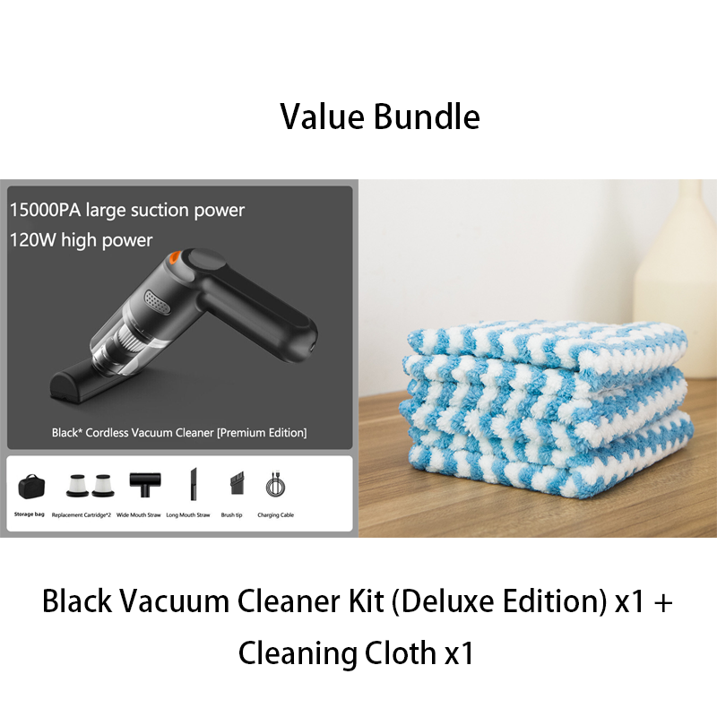 ⏰Cordless Car Vacuum – 10000Pa Suction & 4000mAh Battery 🚗
