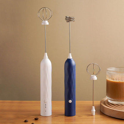 ☕ 50% OFF NOW! 🌀 Handheld Milk Frother – 3 Speeds, USB Rechargeable & 2 Whisks 🥛