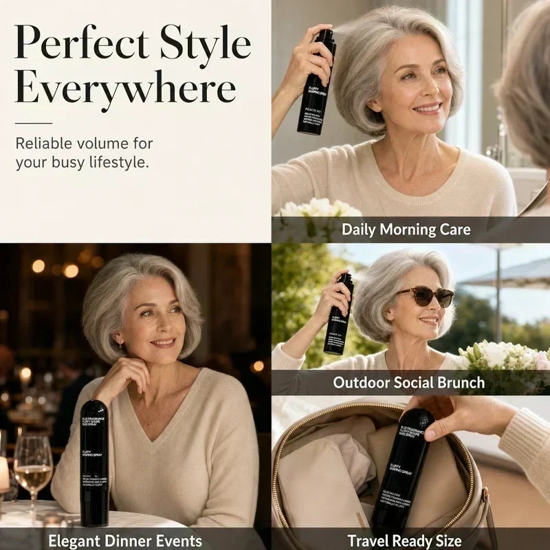 🥳2026 HOT SALE🥳💞50K+ SOLD! 🍑💨 50% OFF! Peach-scented Volumizing & Setting Spray – Lightweight formula adds natural bounce & long-lasting hold. Fresh peach fragrance – keeps fine hair full & fresh all day! 🧖‍♀️✨