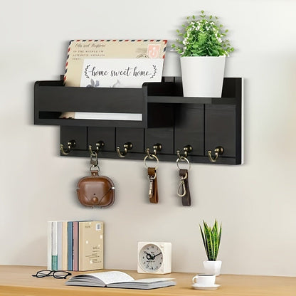 🔥 Wall‑Mounted Mail & Key Holder