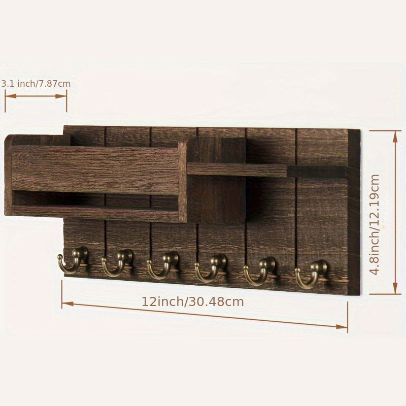 🔥 Wall‑Mounted Mail & Key Holder