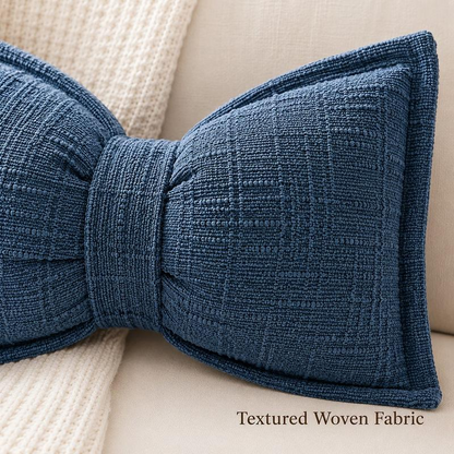 🎀 50% OFF NOW! 🛋️ Soft Chenille Bow-Shaped Throw Pillow – Ultra-soft, plush & decorative – Perfect for sofas, beds & cozy corners ✨
