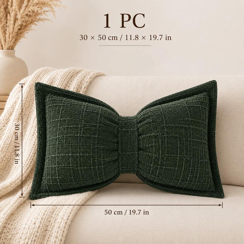 🎀 50% OFF NOW! 🛋️ Soft Chenille Bow-Shaped Throw Pillow – Ultra-soft, plush & decorative – Perfect for sofas, beds & cozy corners ✨