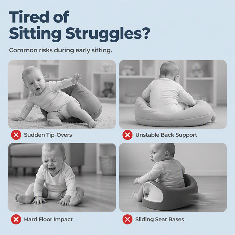 🐻 50% OFF! 🛋️ Anti-Roll Cartoon Baby Sofa – Stable backrest, soft plush & non-slip base – Safe seat for play and rest ✨