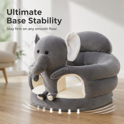 🐻 50% OFF! 🛋️ Anti-Roll Cartoon Baby Sofa – Stable backrest, soft plush & non-slip base – Safe seat for play and rest ✨