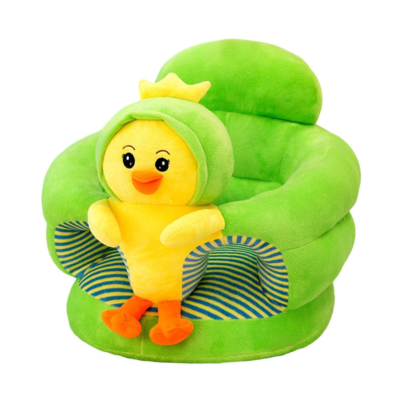 🐻 50% OFF! 🛋️ Anti-Roll Cartoon Baby Sofa – Stable backrest, soft plush & non-slip base – Safe seat for play and rest ✨