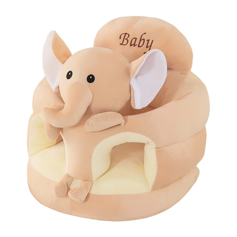 🐻 50% OFF! 🛋️ Anti-Roll Cartoon Baby Sofa – Stable backrest, soft plush & non-slip base – Safe seat for play and rest ✨