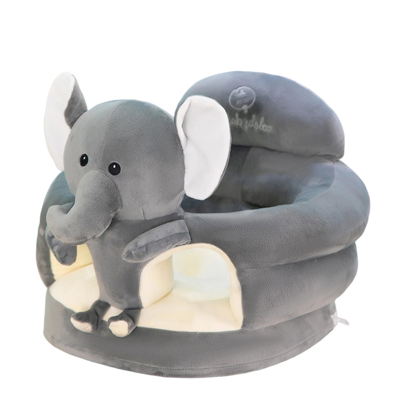 🐻 50% OFF! 🛋️ Anti-Roll Cartoon Baby Sofa – Stable backrest, soft plush & non-slip base – Safe seat for play and rest ✨