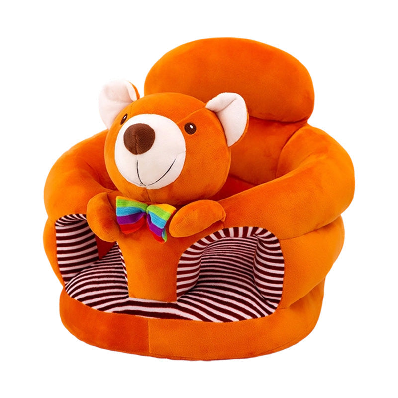 🐻 50% OFF! 🛋️ Anti-Roll Cartoon Baby Sofa – Stable backrest, soft plush & non-slip base – Safe seat for play and rest ✨