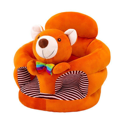 🐻 50% OFF! 🛋️ Anti-Roll Cartoon Baby Sofa – Stable backrest, soft plush & non-slip base – Safe seat for play and rest ✨