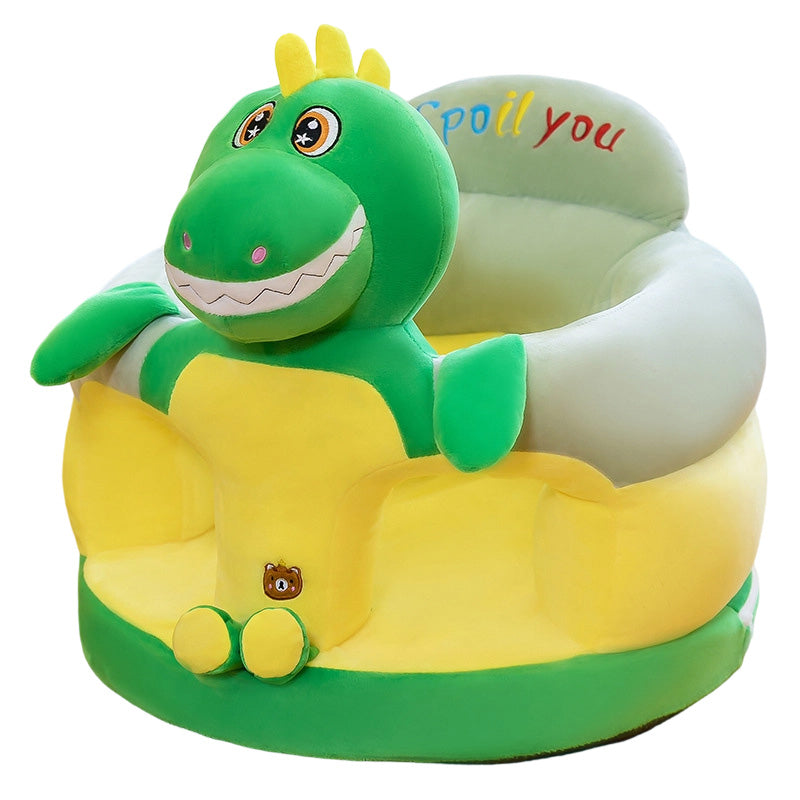 🐻 50% OFF! 🛋️ Anti-Roll Cartoon Baby Sofa – Stable backrest, soft plush & non-slip base – Safe seat for play and rest ✨