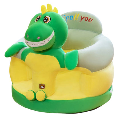 🐻 50% OFF! 🛋️ Anti-Roll Cartoon Baby Sofa – Stable backrest, soft plush & non-slip base – Safe seat for play and rest ✨