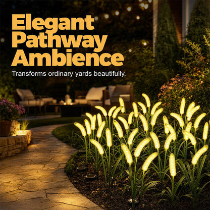 🔥 For a limited time only: Buy 2, get 1 free 🌾 Solar garden light with ornamental grass design – Waterproof LED stake light for lawns, gardens, and patios