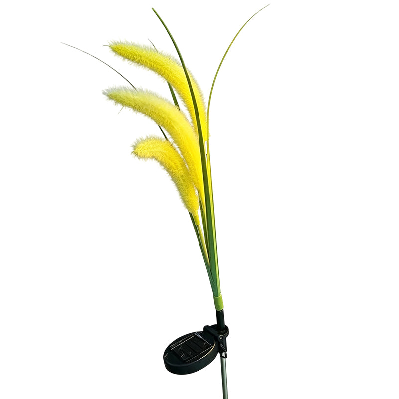 🔥 For a limited time only: Buy 2, get 1 free 🌾 Solar garden light with ornamental grass design – Waterproof LED stake light for lawns, gardens, and patios