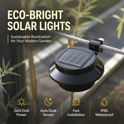 ☀️ Solar Outdoor Lights – Easy Wireless Garden Lighting
