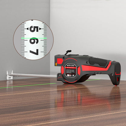 🔦 2-in-1 Tape Measure with Laser Guide 📏 Laser alignment + standard tape🛠️